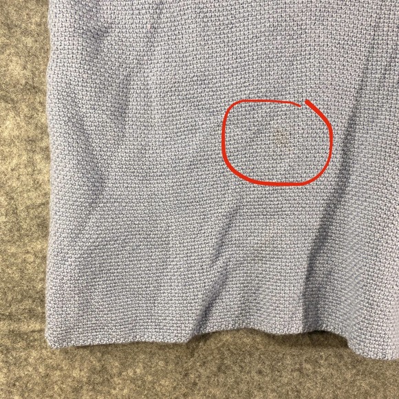 Eileen Fisher Sweater Medium Lavender Blue V-Neck Long Sleeve Knit Merino Wool - Picture 9 of 9